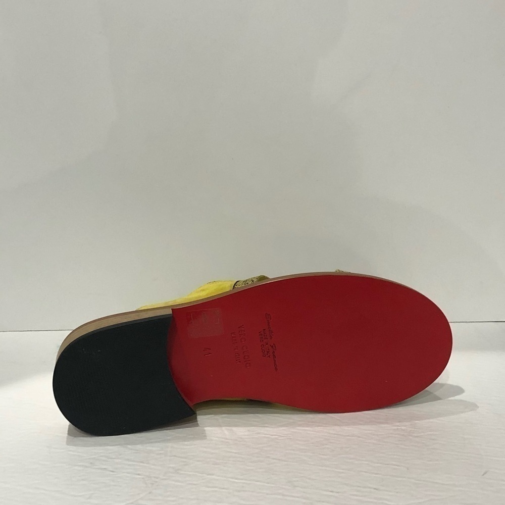Emilio Franco sandal shoes yellow stingray/suede - Picture 5 of 5